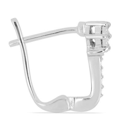 BUY REAL WHITE DIAMOND DOUBLE-CUT EARRINGS IN SILVER – JEWELPIN WHOLESALE SUPPLIER USA